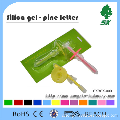 Ultra Soft&Safe LFGB&FDA Food Grade Silicone Baby Teethbrush